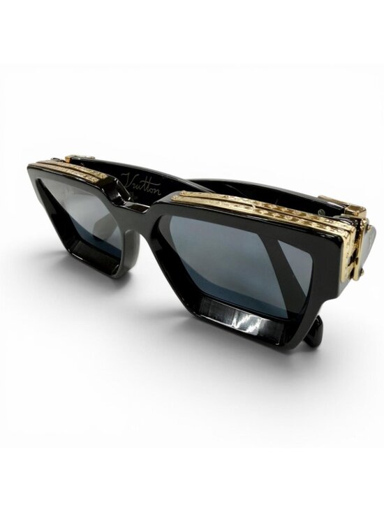 Louis Vuitton 1.1 Millionaire Monogram Frame Sunglasses Black Gold Demo Lens main image 7